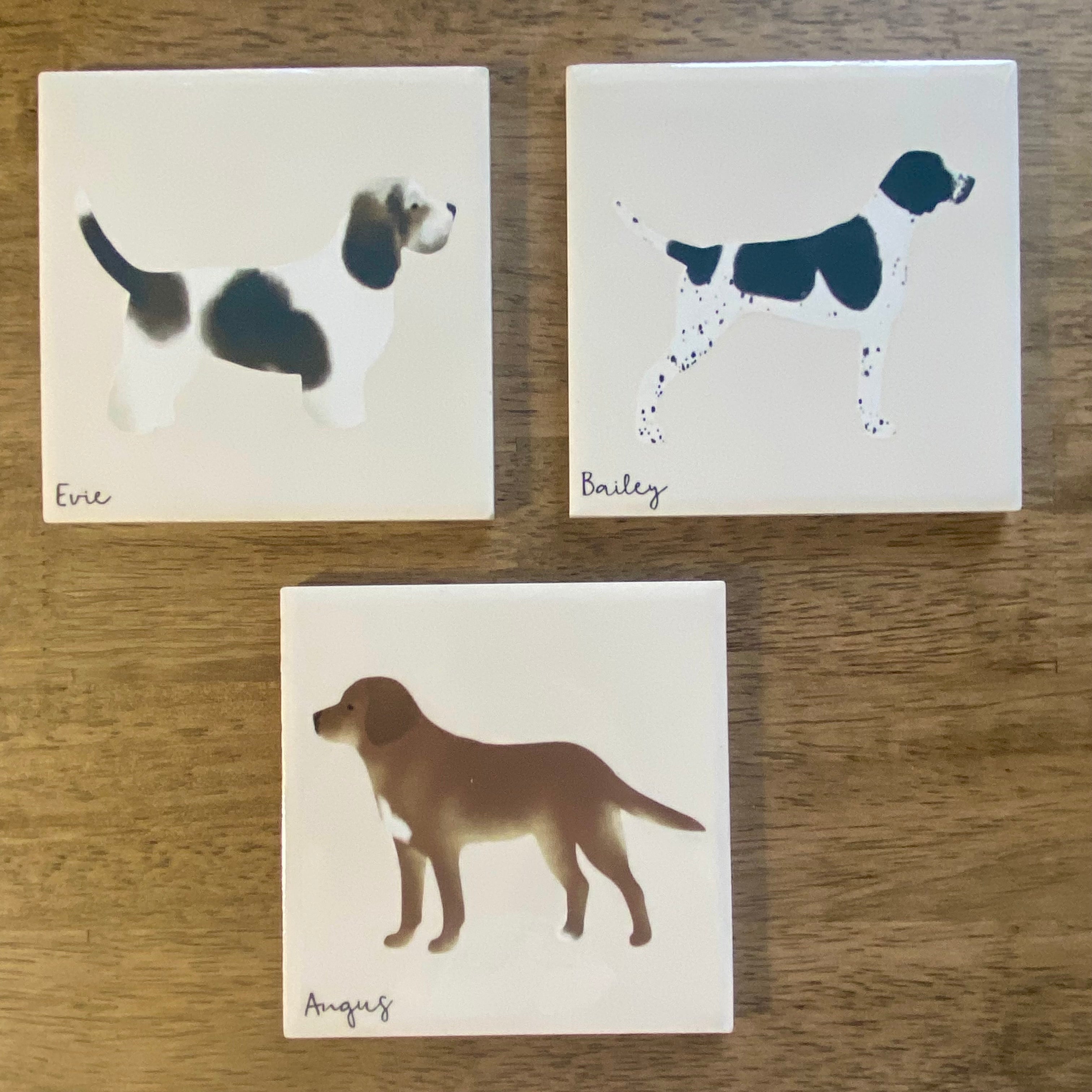 Personalised dog coasters best sale