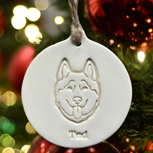 Personalised Husky Bauble