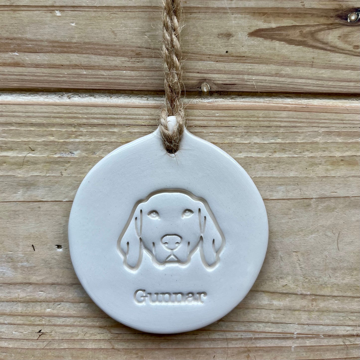 Personalised Weimaraner Decoration