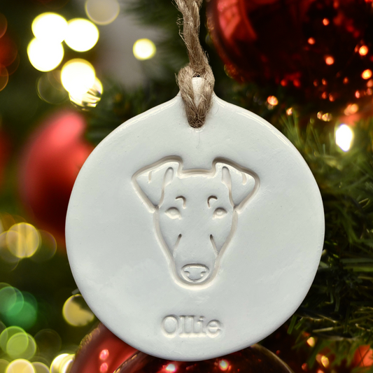 Personalised Smooth Fox Terrier Terrier Bauble