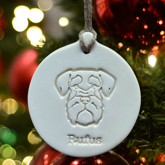 Personalised Miniature Schnauzer Bauble