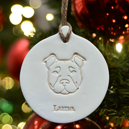 Personalised Staffy Bauble