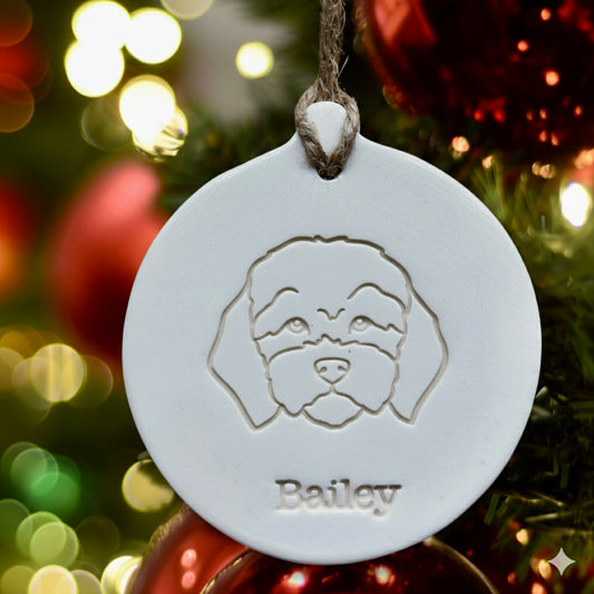 Personalised Cavapoochon Bauble