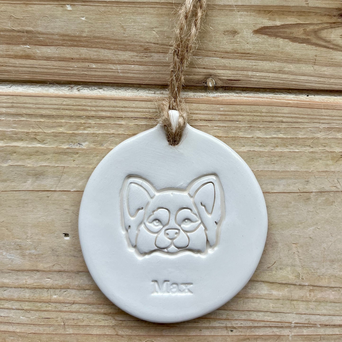 Personalised Longhaired Chihuahua Decoration