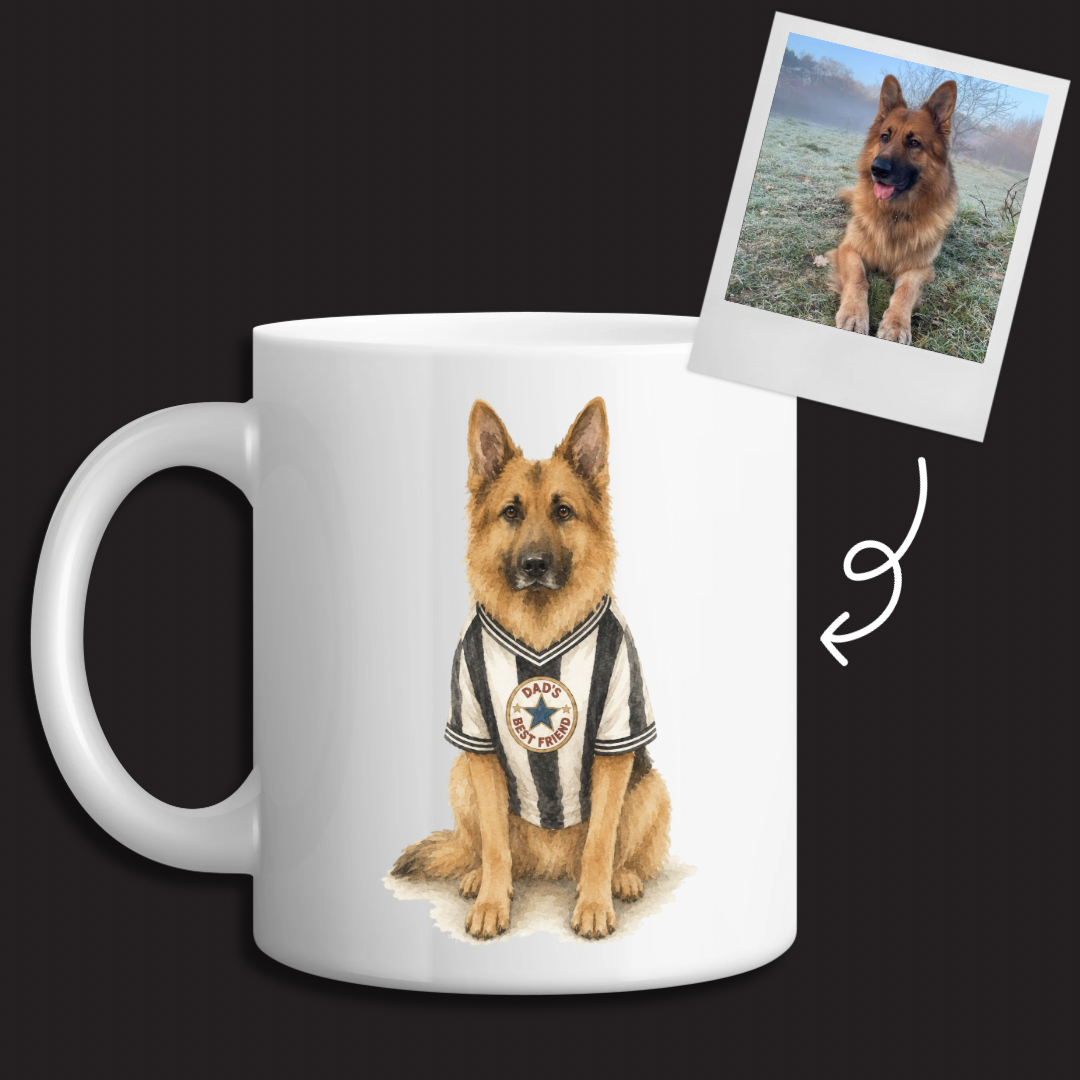 Personalised Newcastle Dog Mug