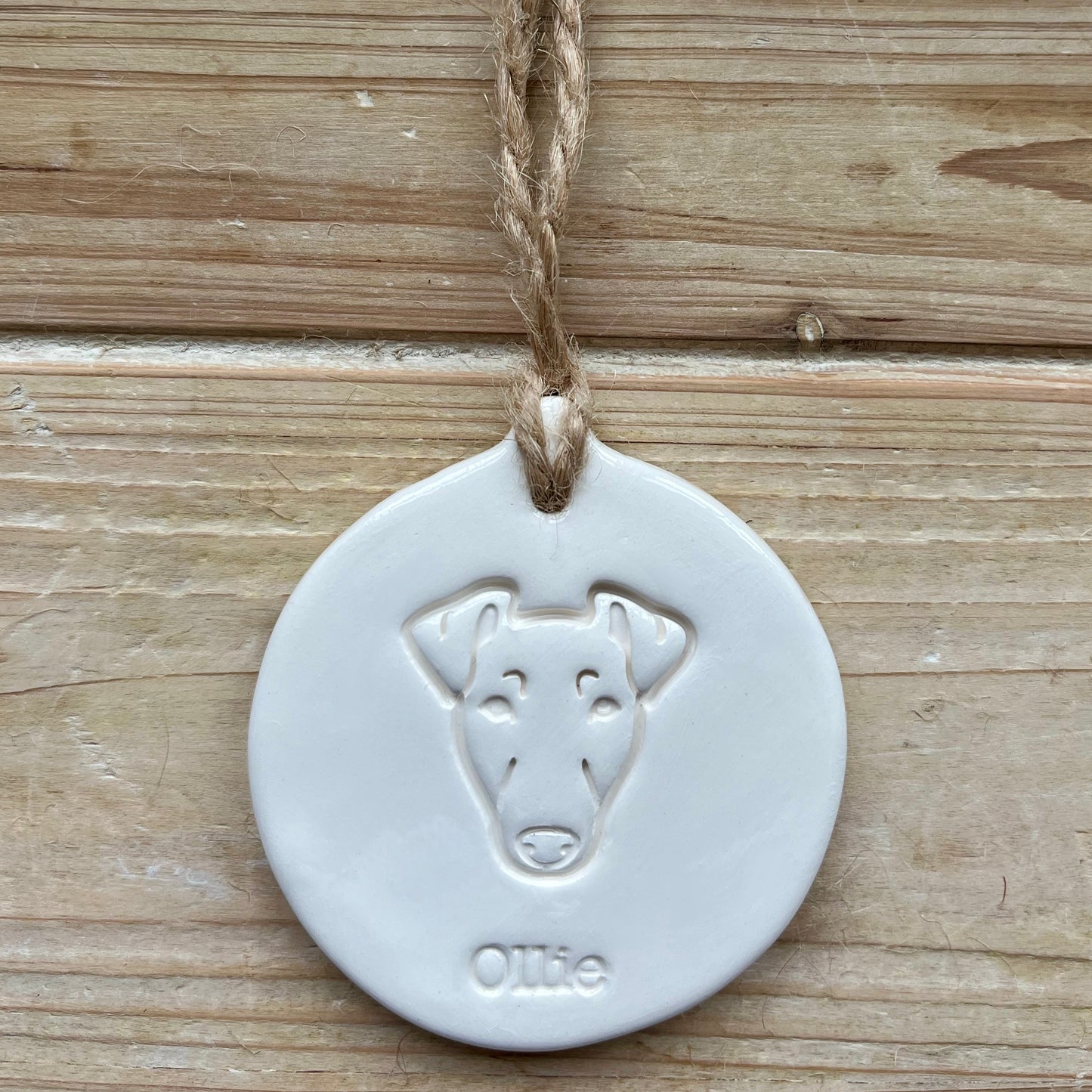 Personalised Smooth Fox Terrier Terrier Decoration
