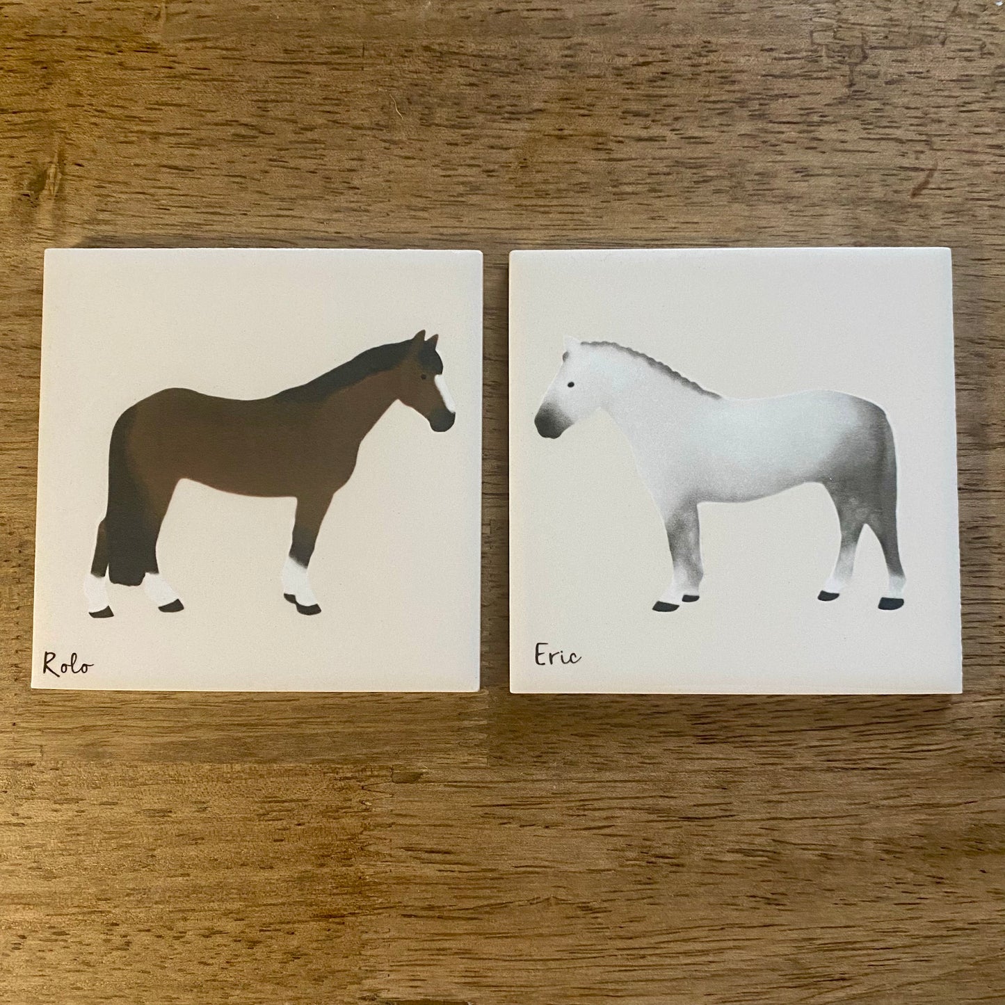 Personalised Horse coaster