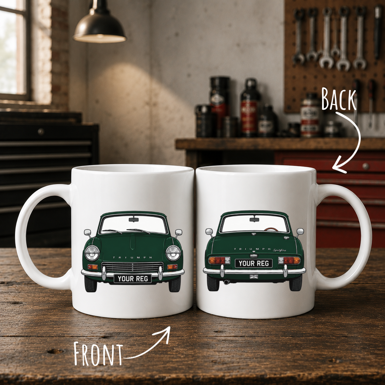 Personalised Triumph Spitfire Mug