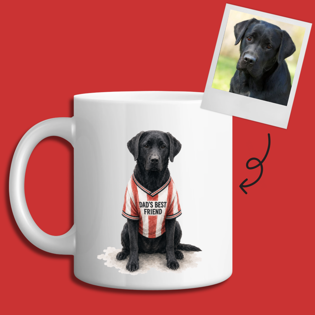 Personalised Father’s Day Sunderland Dog Mug