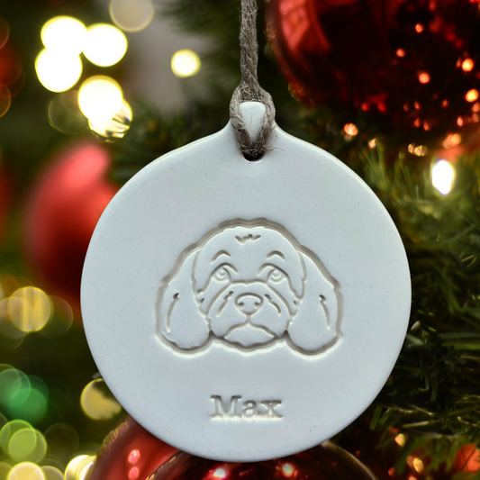 Personalised Cavachon Bauble