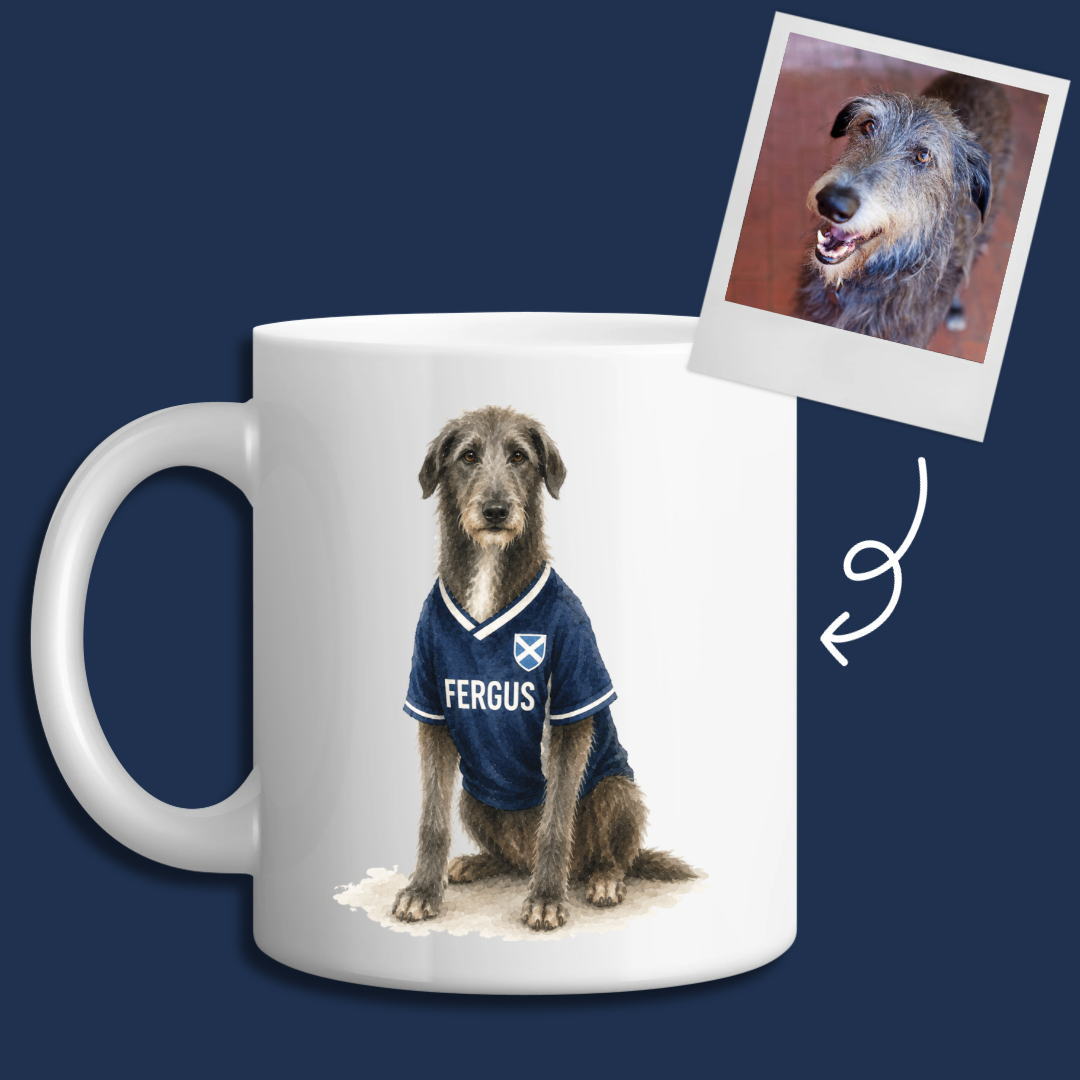 Personalised Scotland Dog Mug