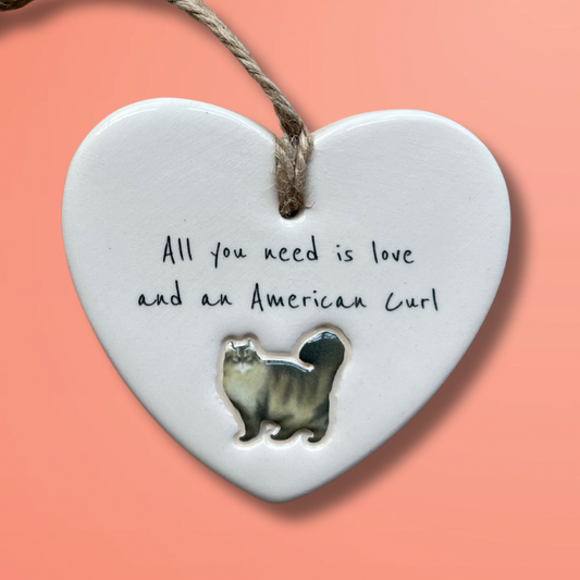 Handmade American Curl Cat Ornament