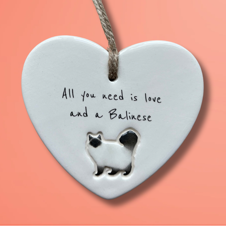 Handmade Balinese Cat Ornament