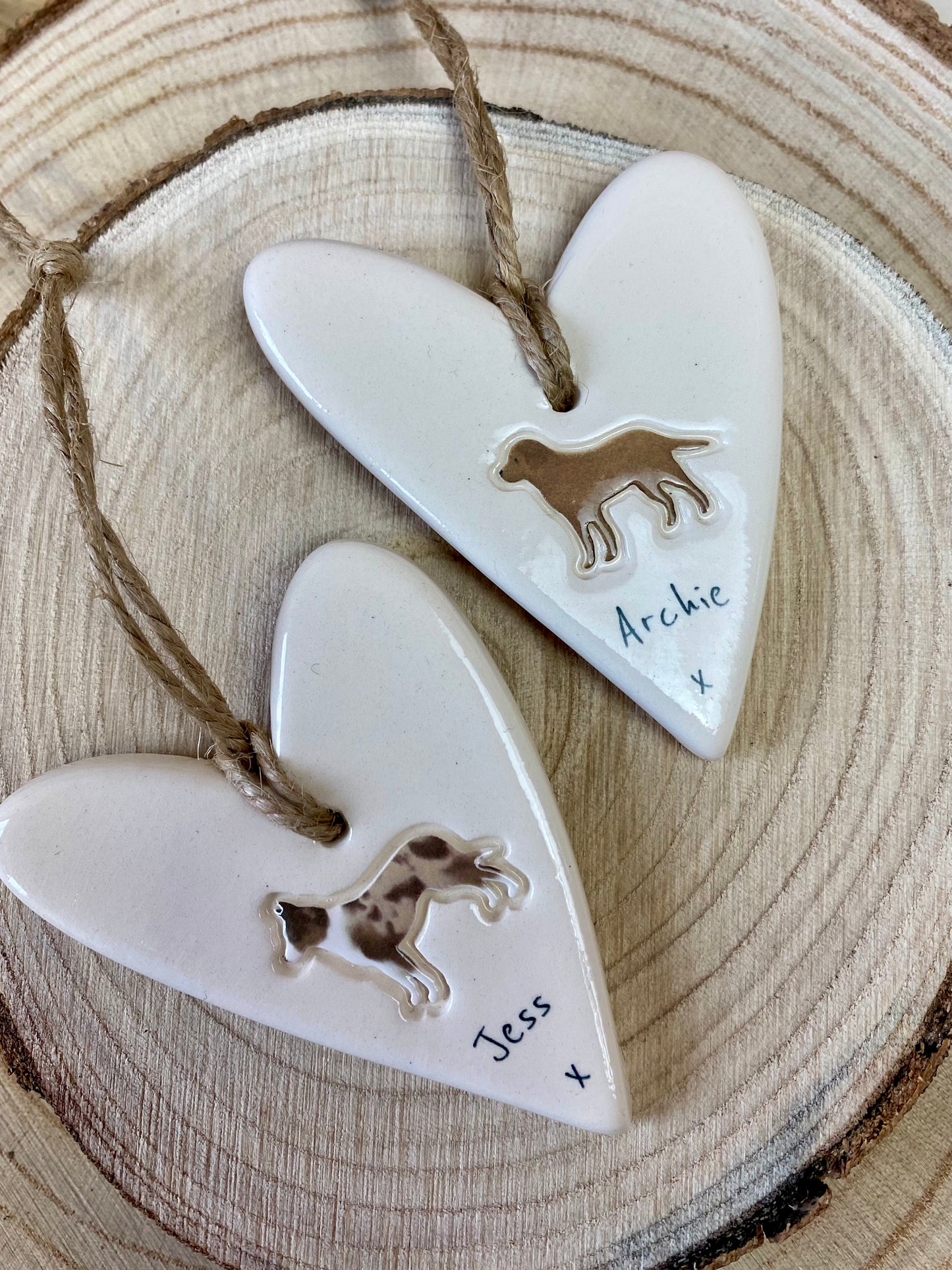 Personalised Dog Heart Ornament