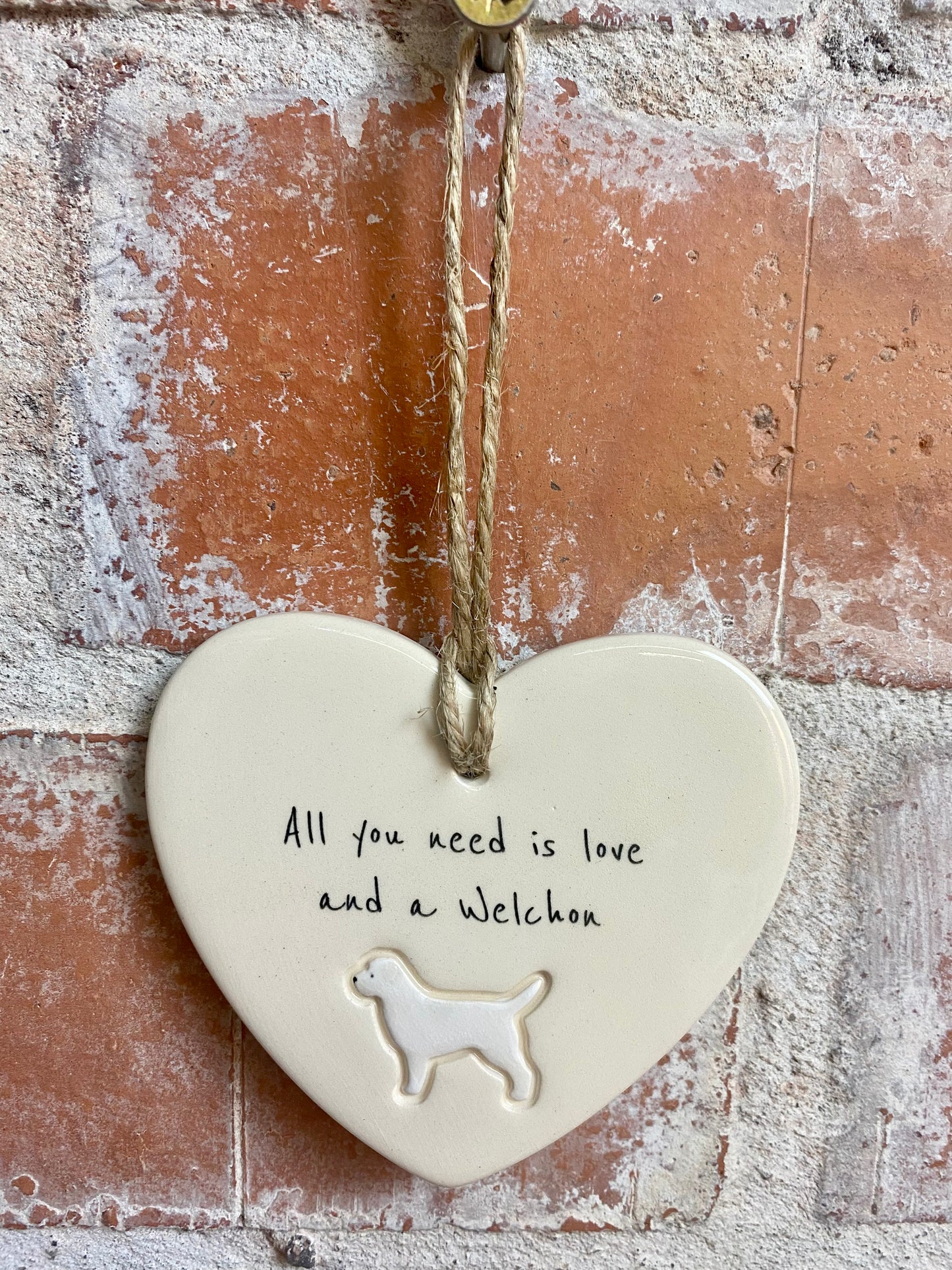 Welchon Ceramic Heart Ornament
