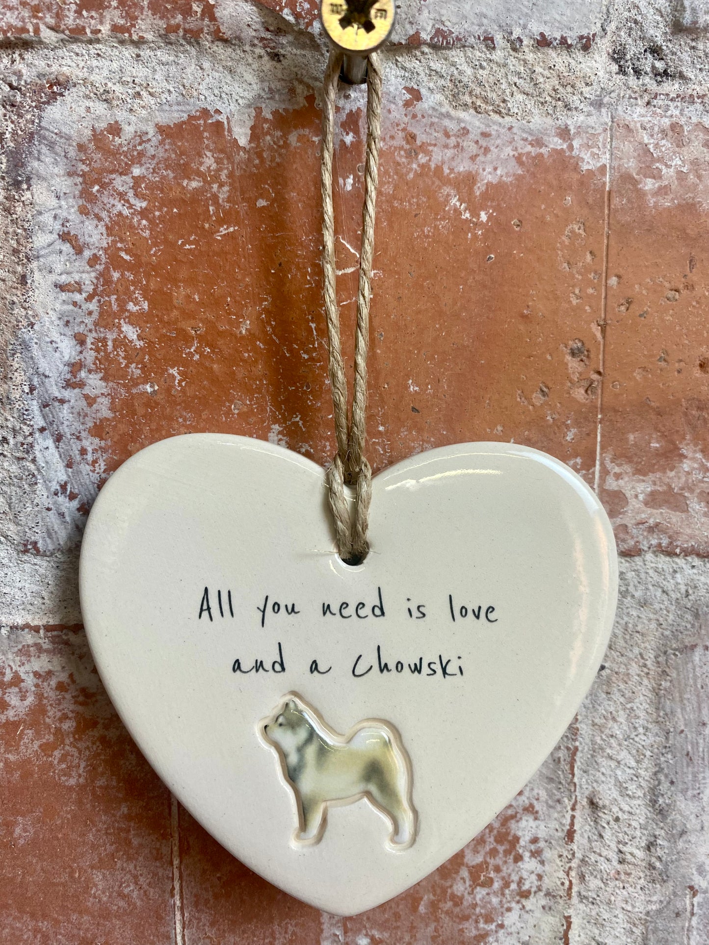 Chowski Ceramic Heart Ornament