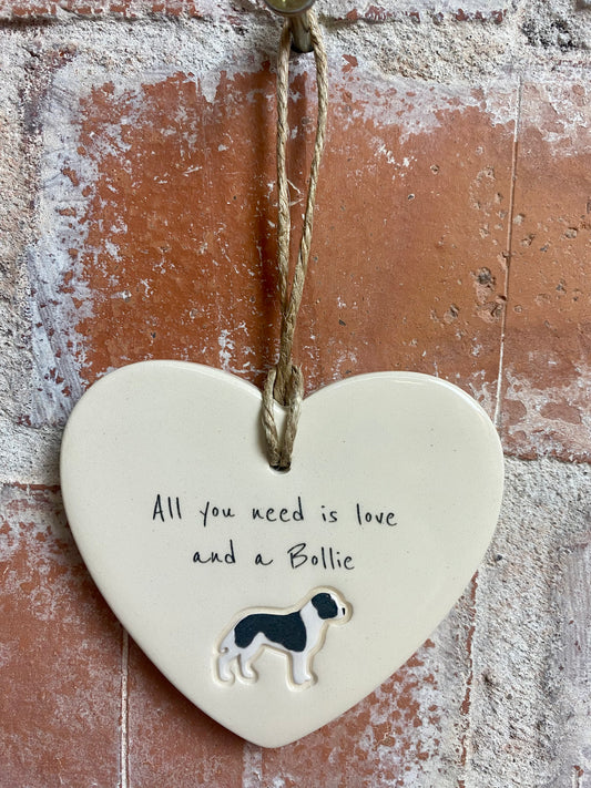 Bollie Ceramic Heart Ornament
