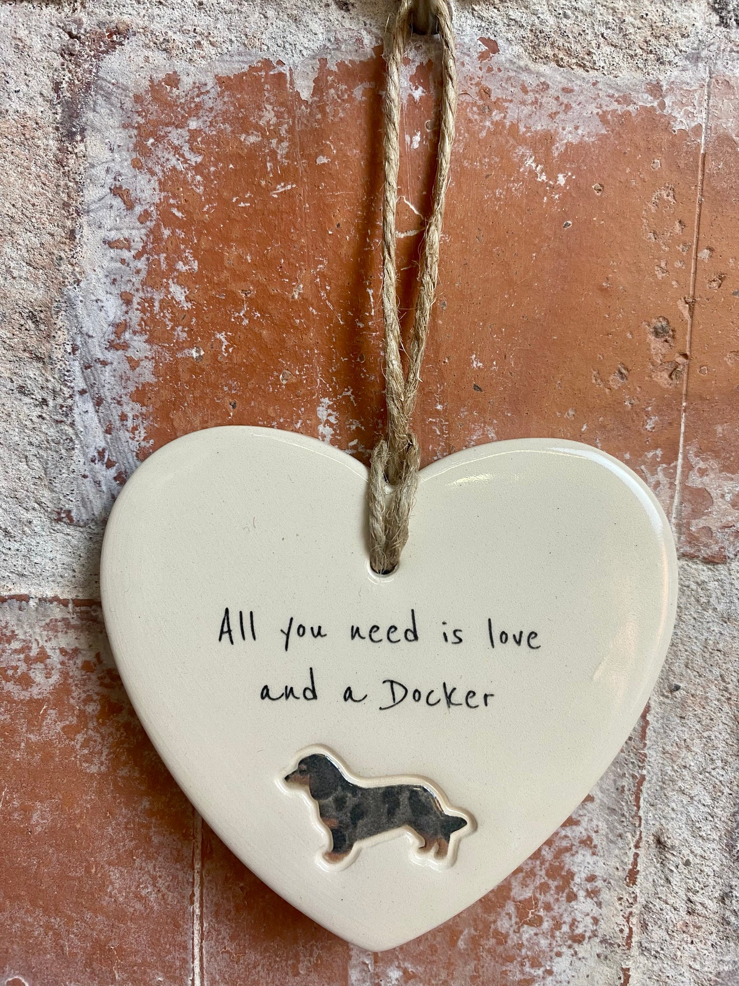 Docker Ceramic Heart Ornament