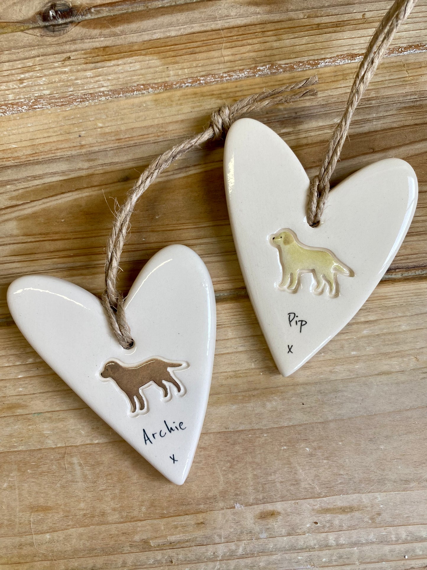 Personalised Dog Heart Ornament