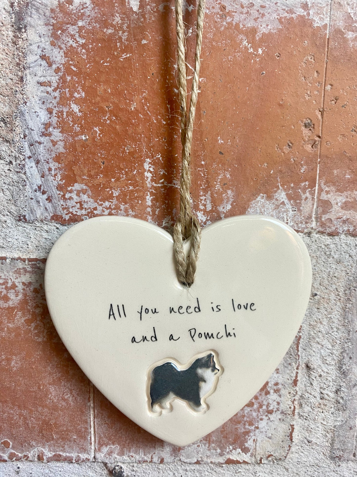 Pomchi Ceramic Heart Ornament