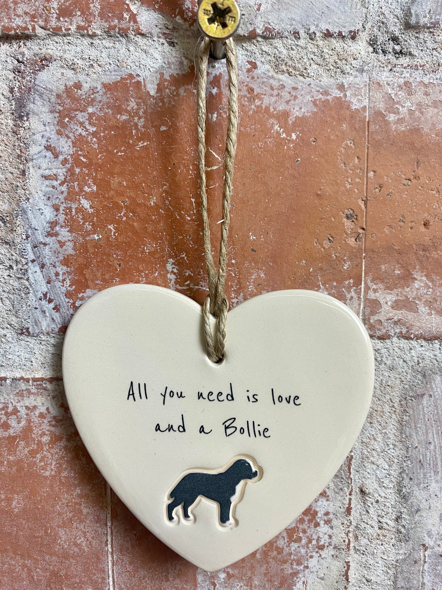 Bollie Ceramic Heart Ornament