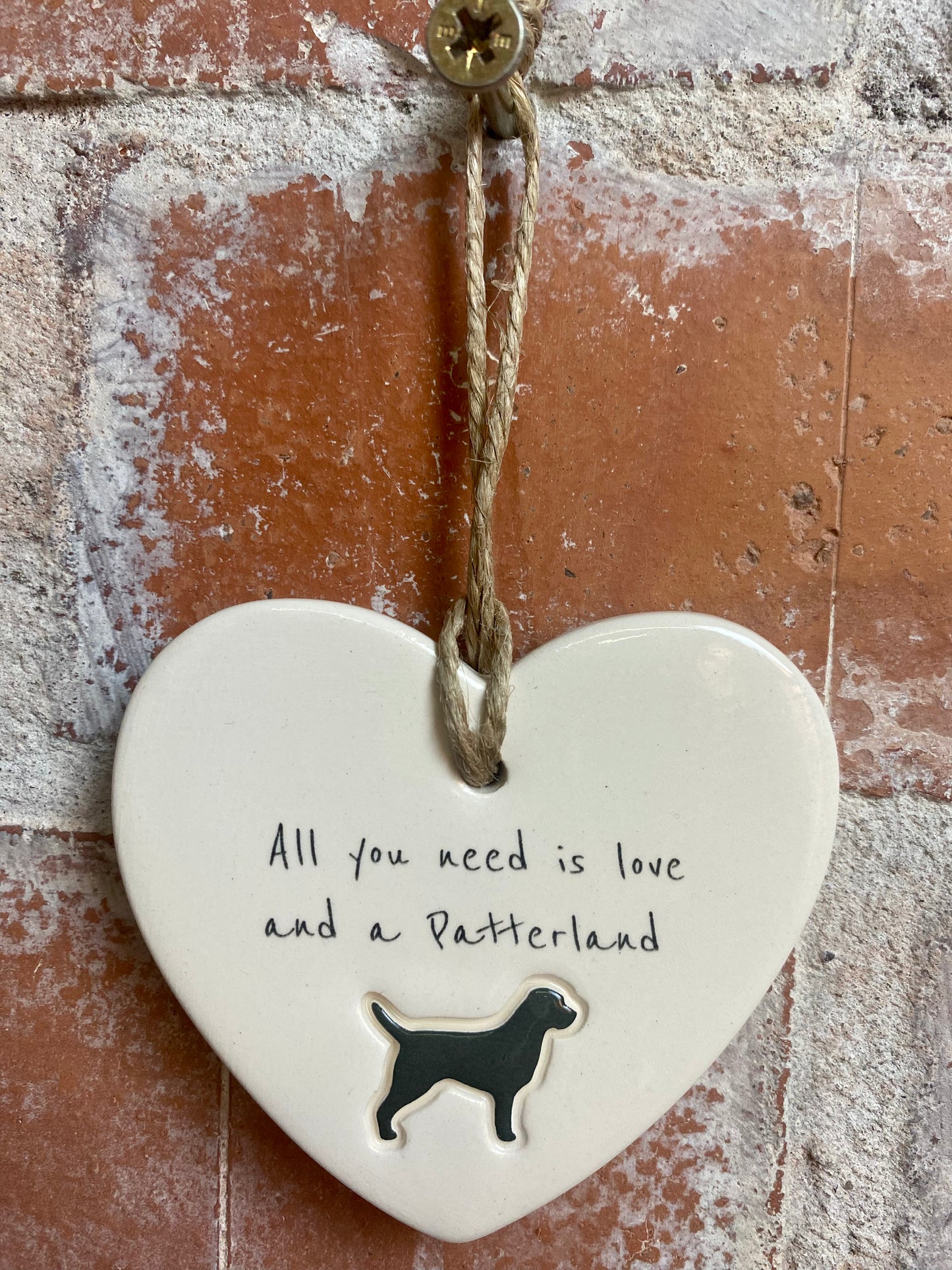 Patterland Ceramic Heart Ornament