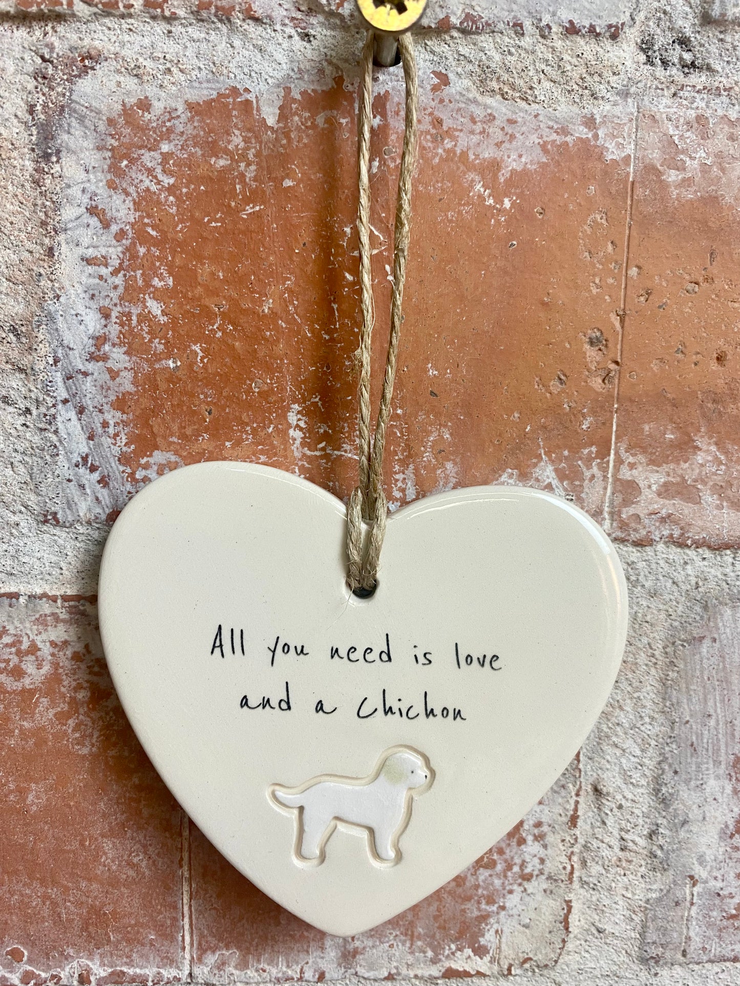 Chichon Ceramic Heart Ornament