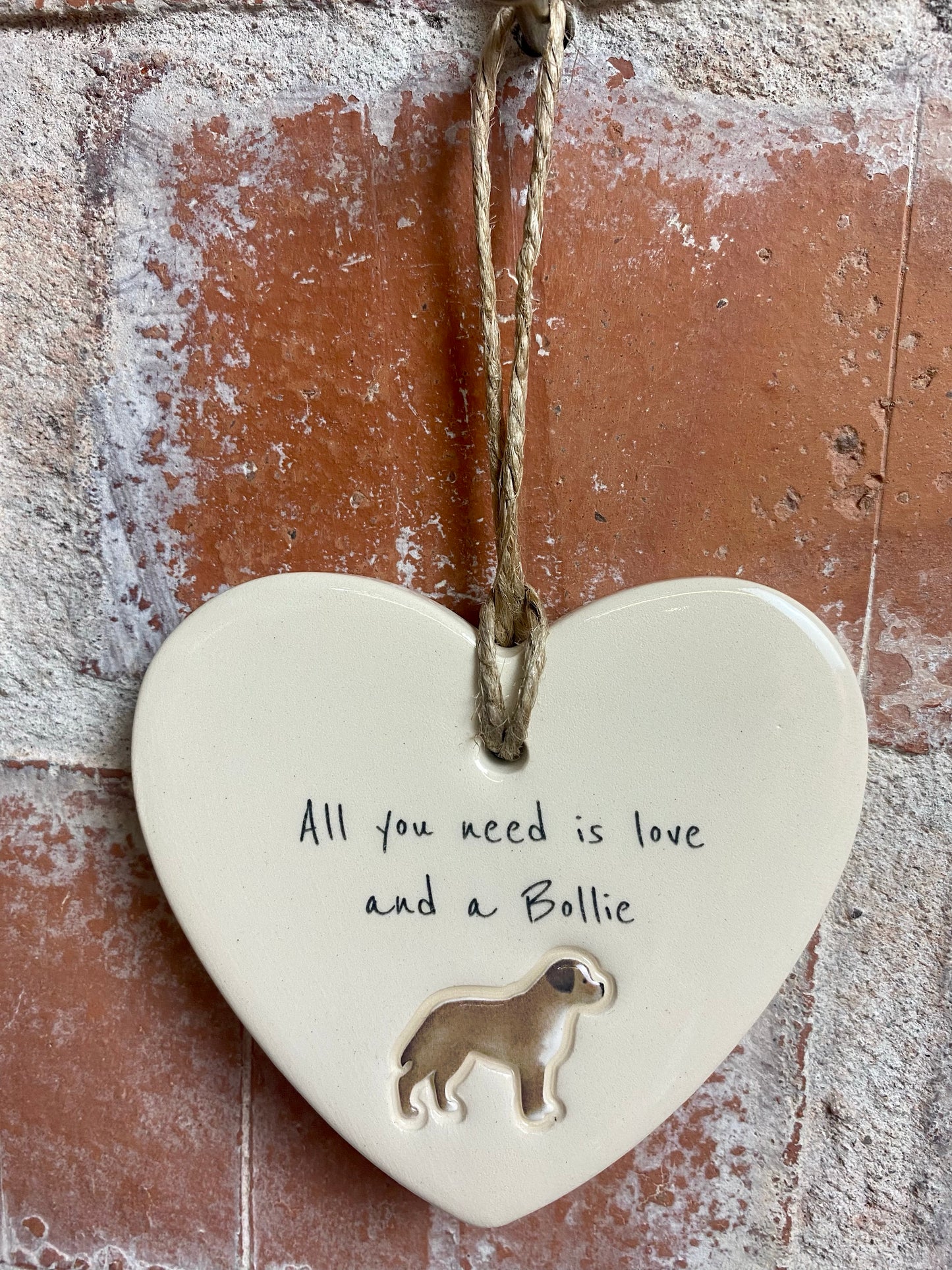 Bollie Ceramic Heart Ornament