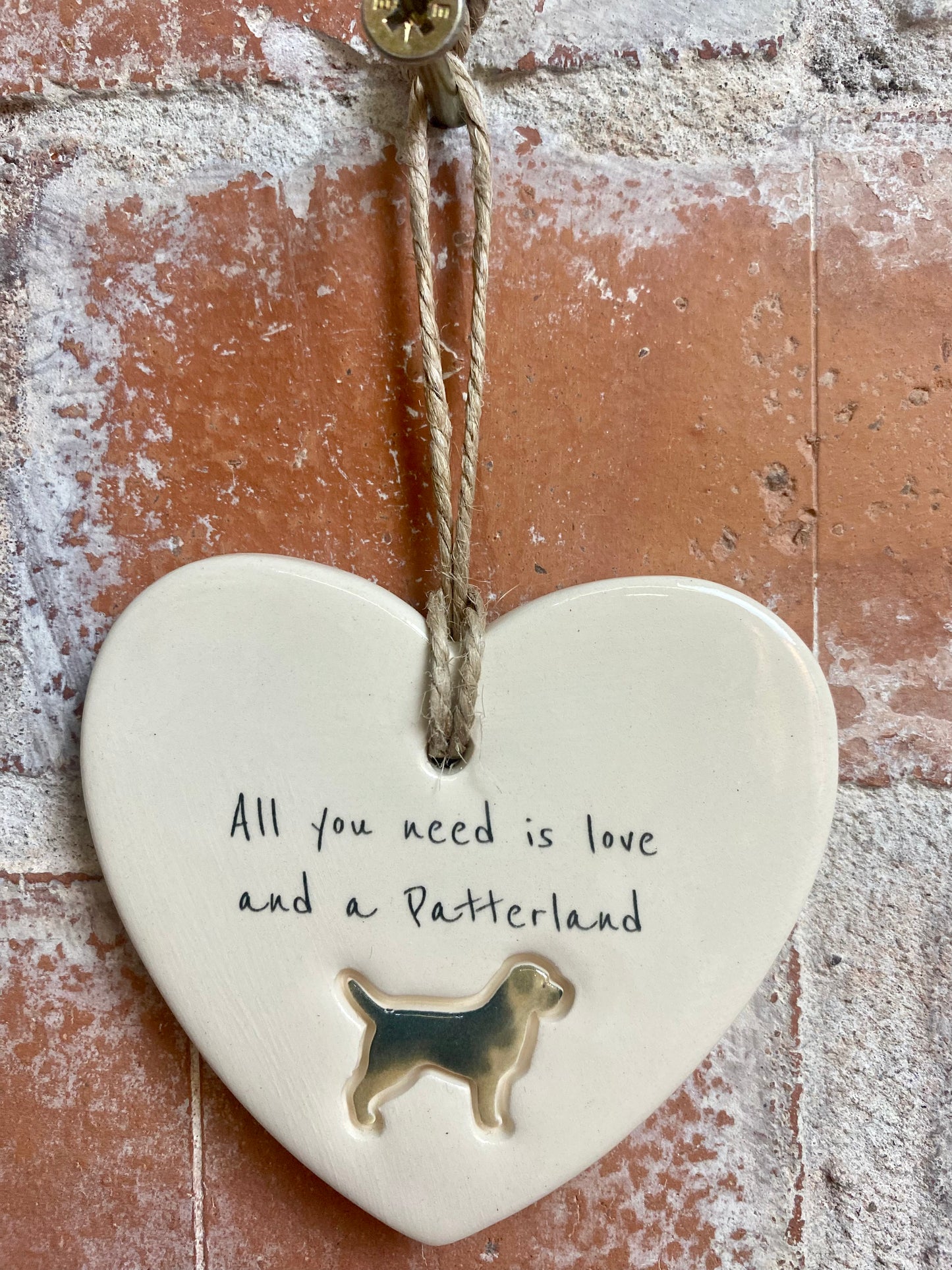 Patterland Ceramic Heart Ornament