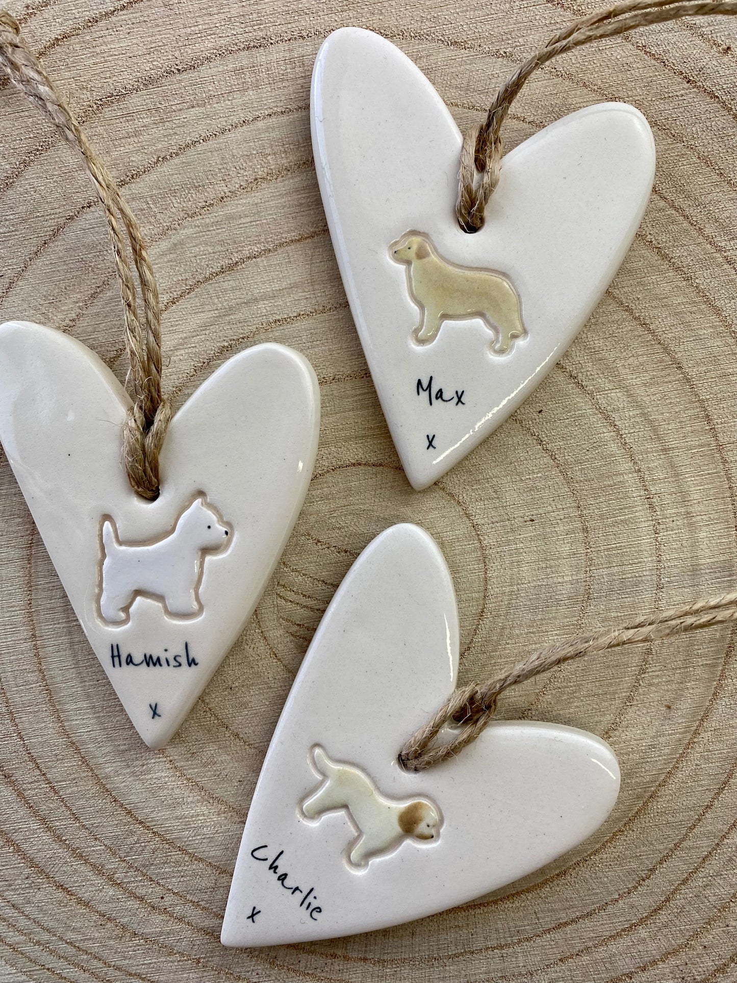 Personalised Dog Heart Ornament