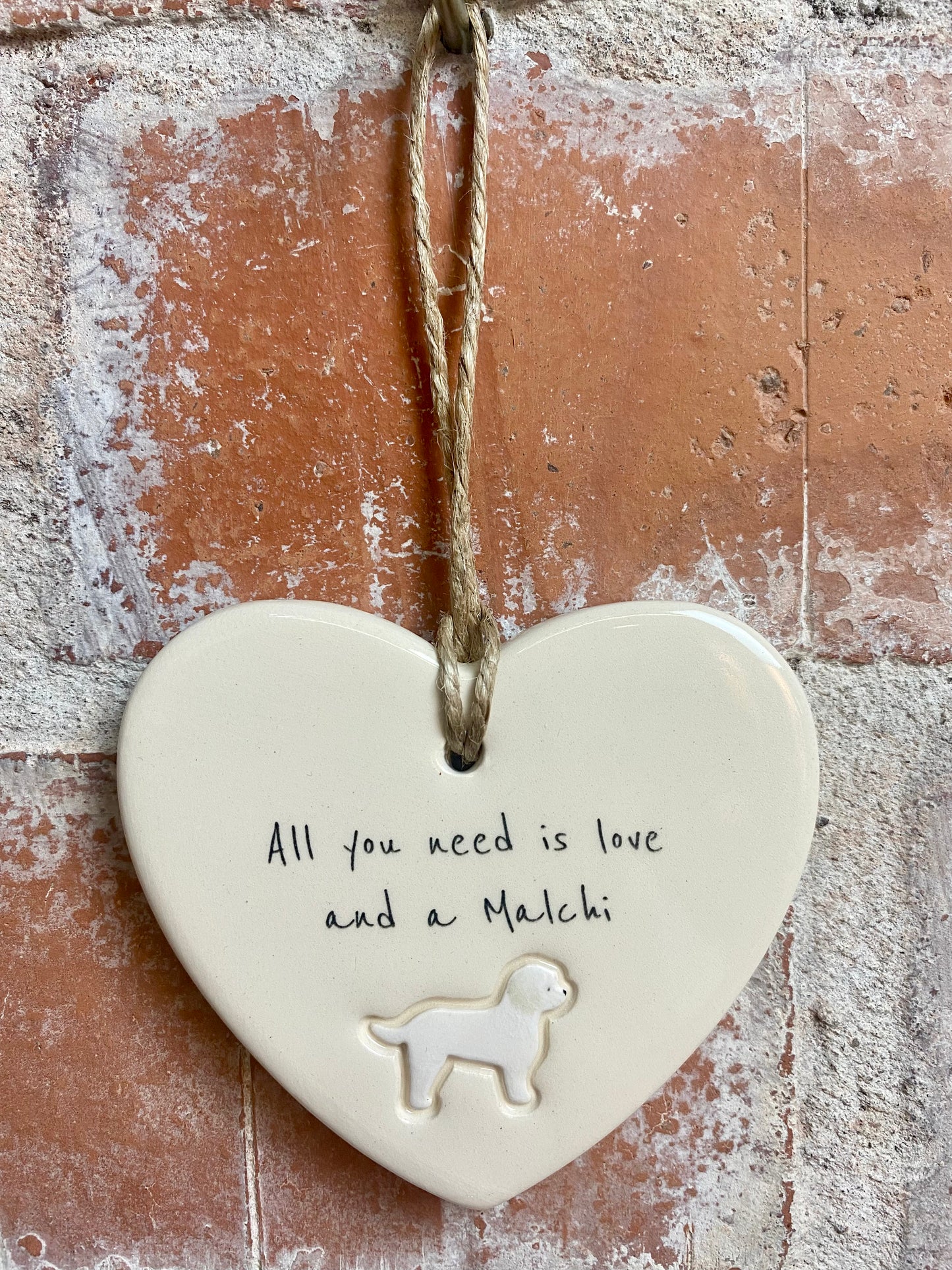 Malchi Ceramic Heart Ornament