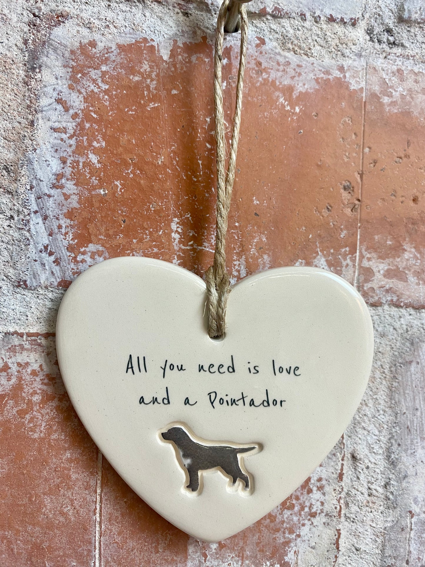 Pointador Ceramic Heart Ornament