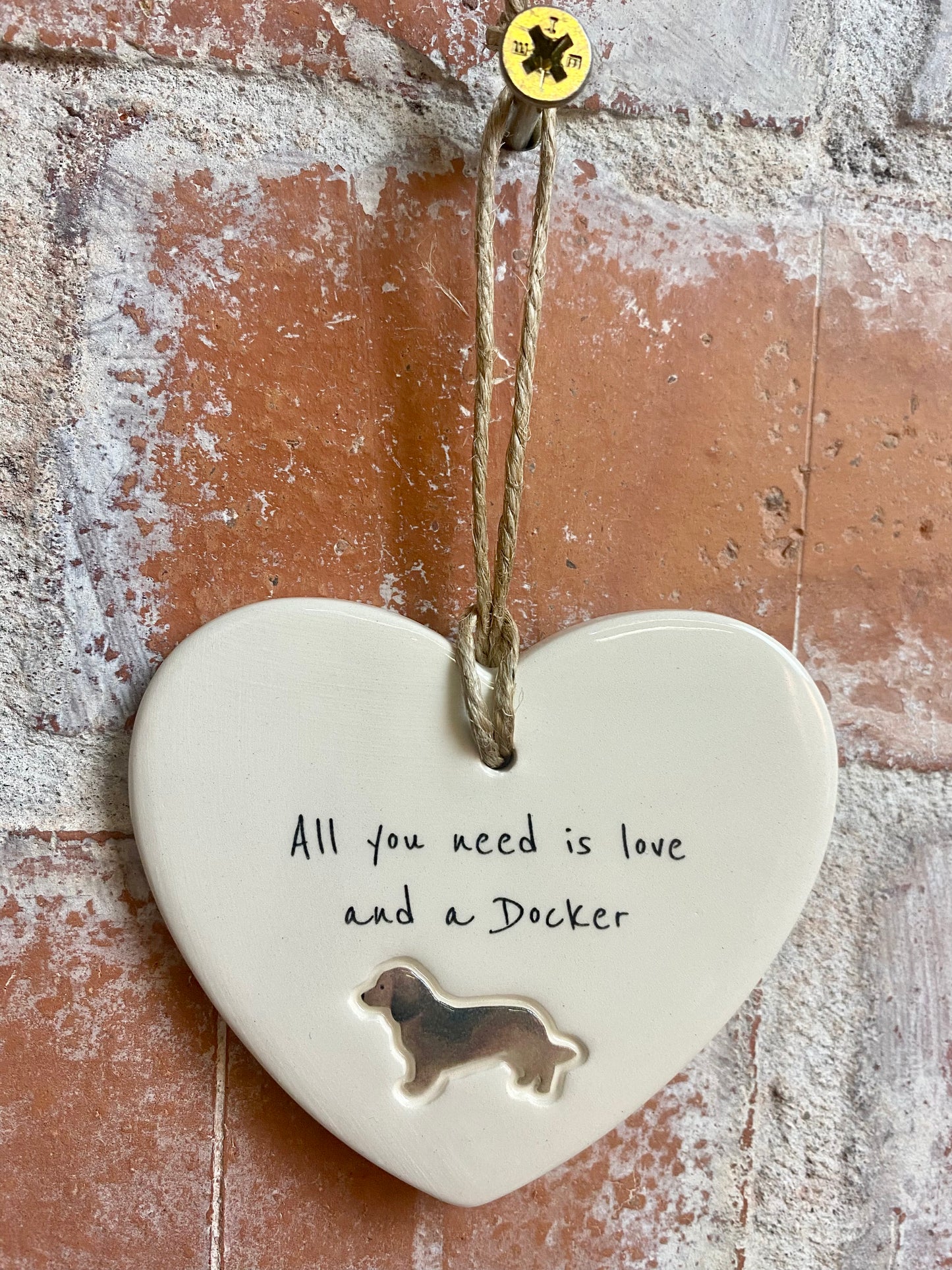 Docker Ceramic Heart Ornament
