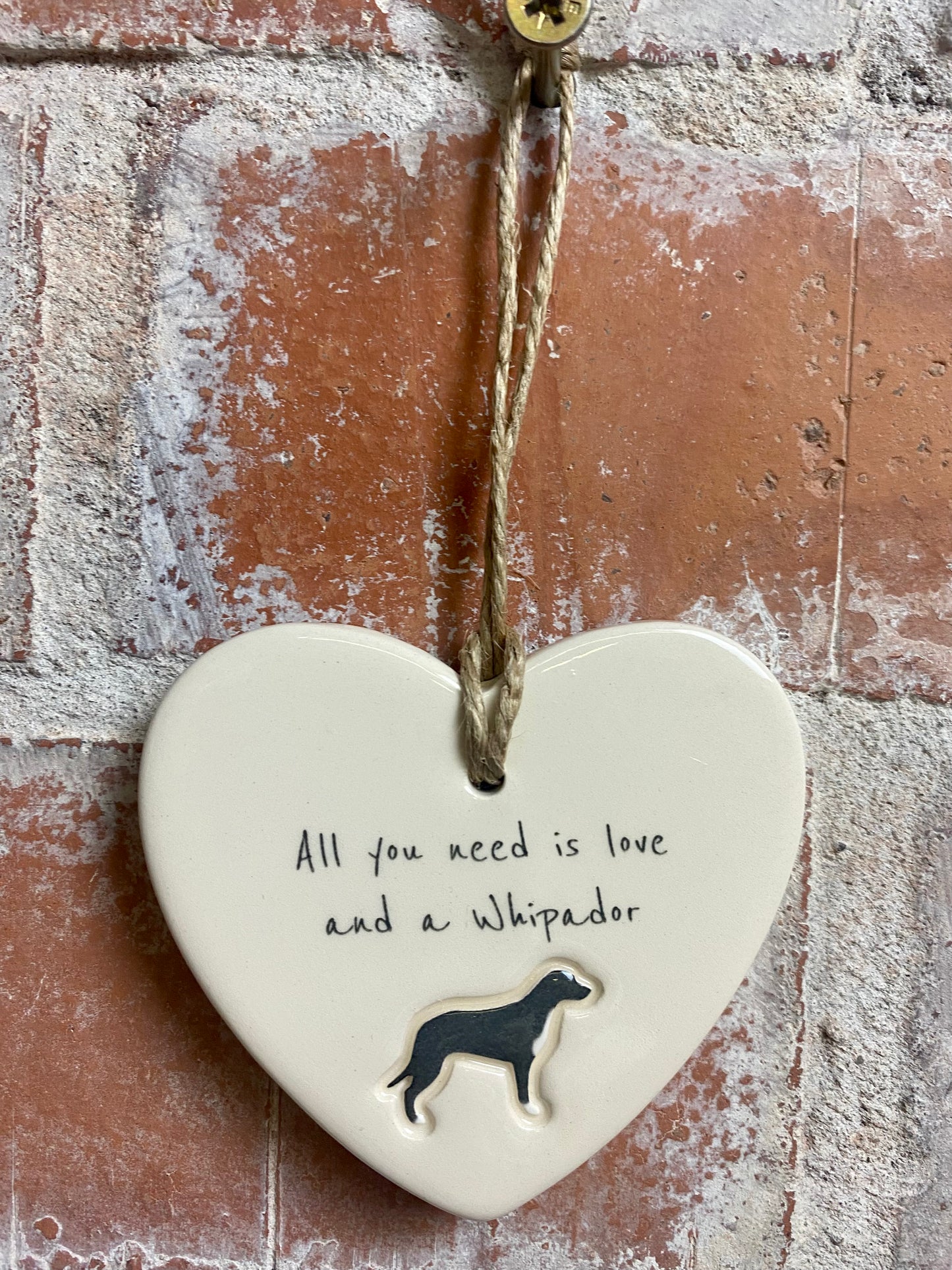 Whipador Ceramic Heart Ornament