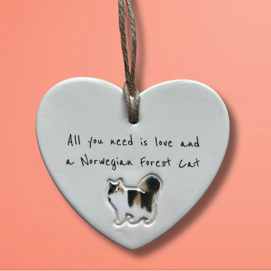 Handmade Norwegian Forest Cat Ornament