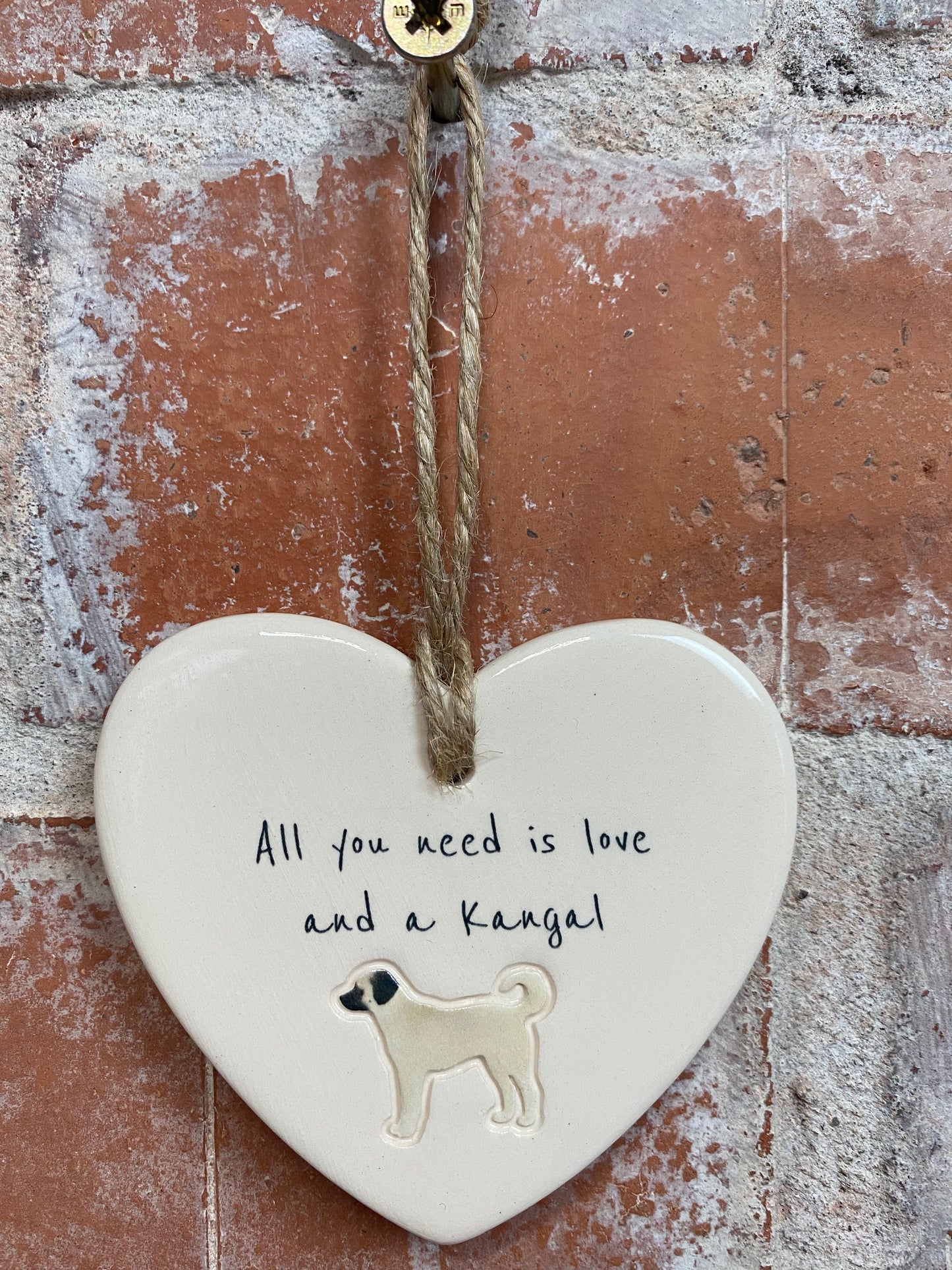Kangal Ceramic Heart Ornament
