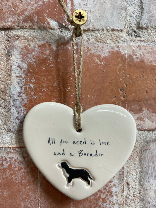 Borador Ceramic Heart Ornament
