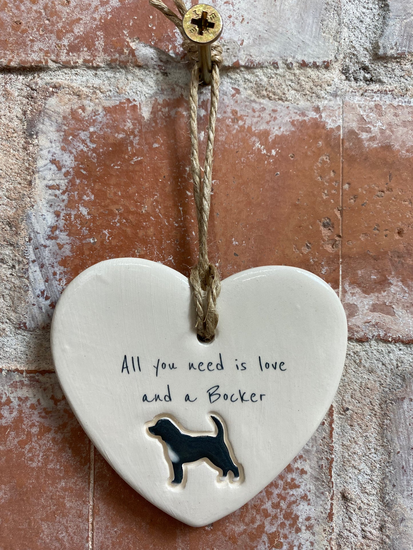 Bocker Ceramic Heart Ornament