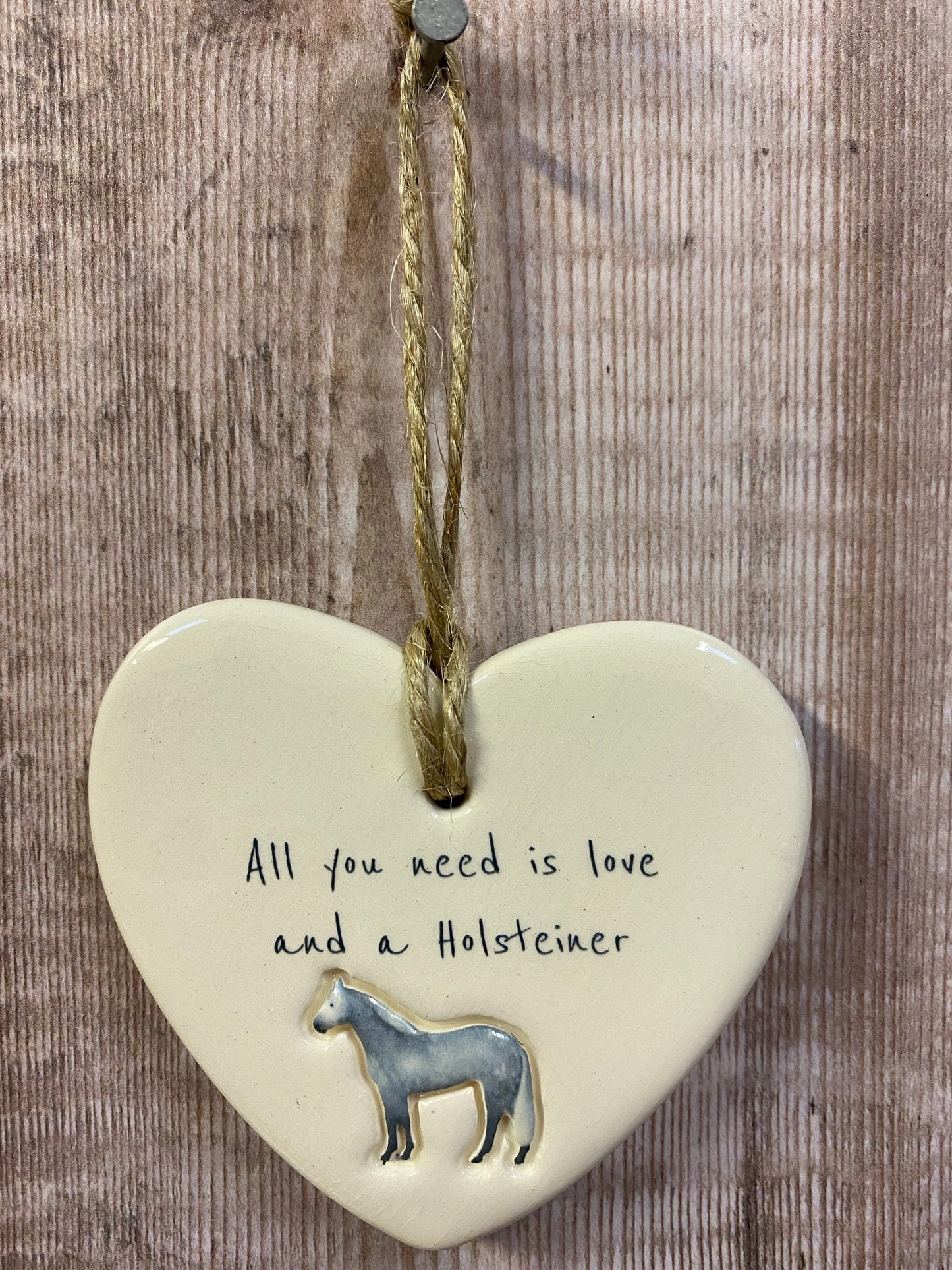 Holsteiner Ceramic Heart Ornament