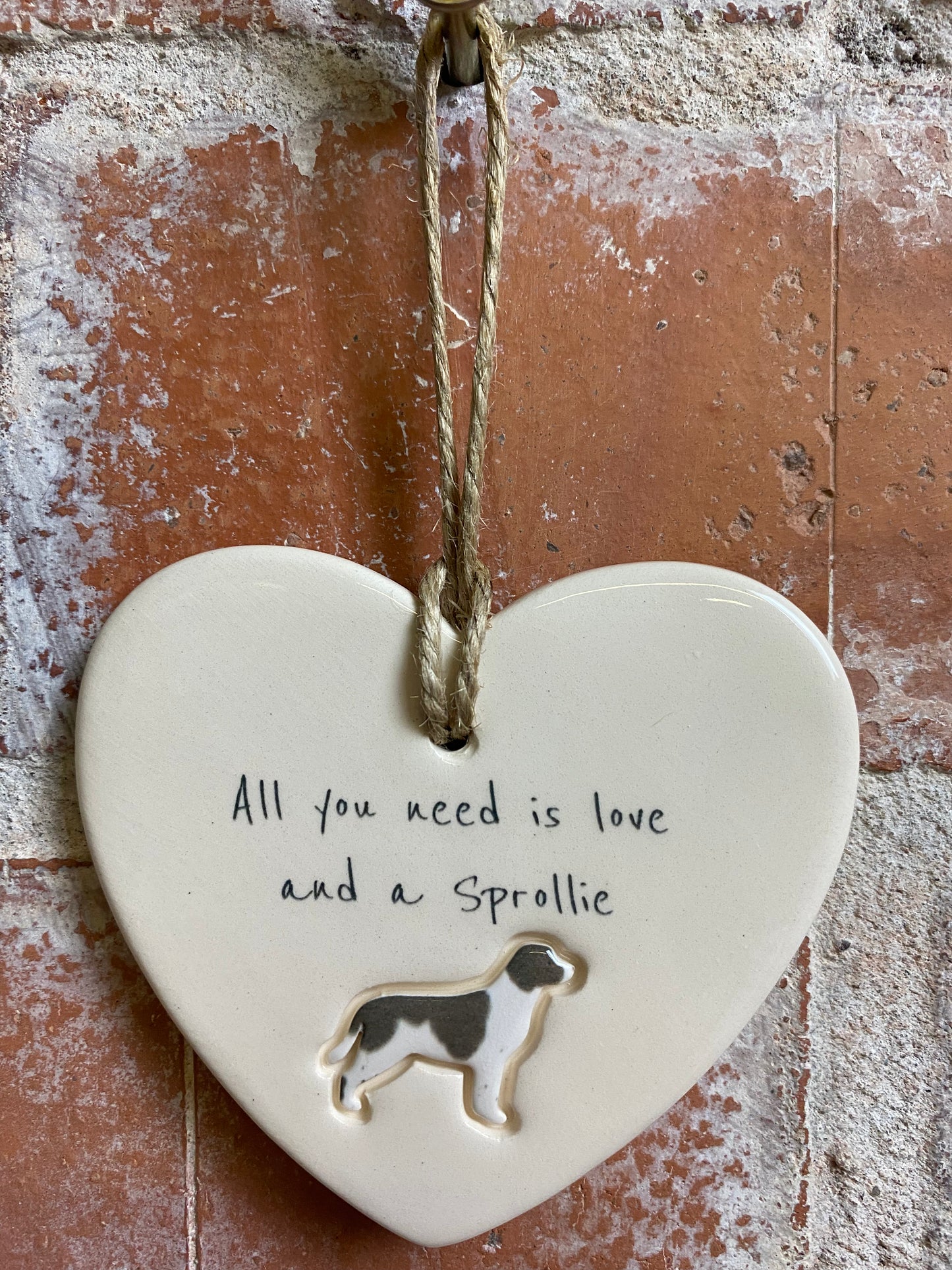 Sprollie Ceramic Heart Ornament