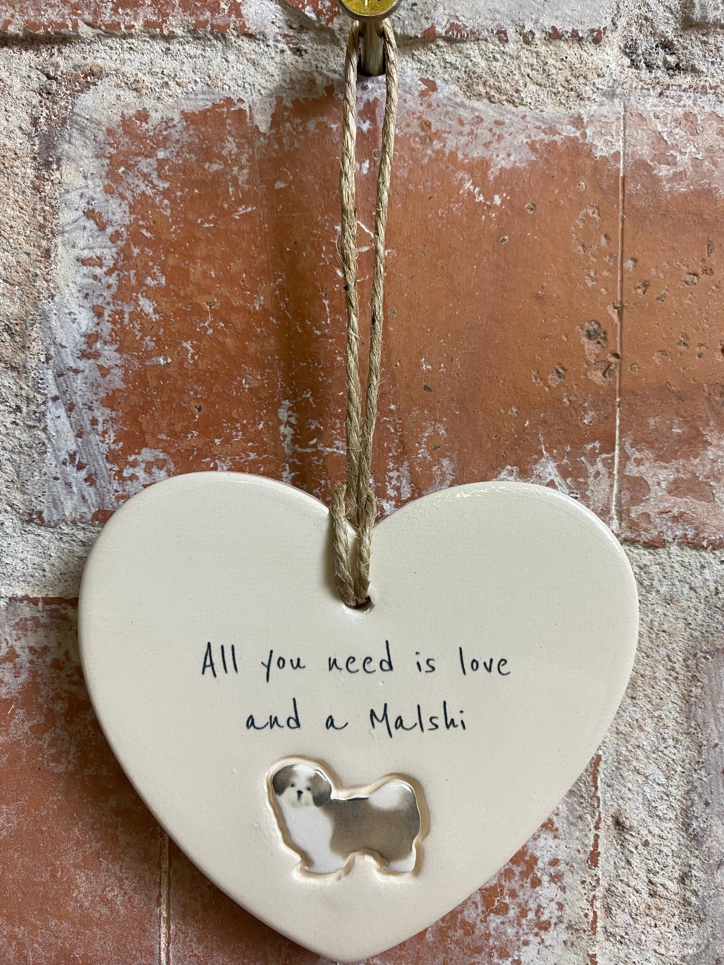 Malshi Ceramic Heart Ornament