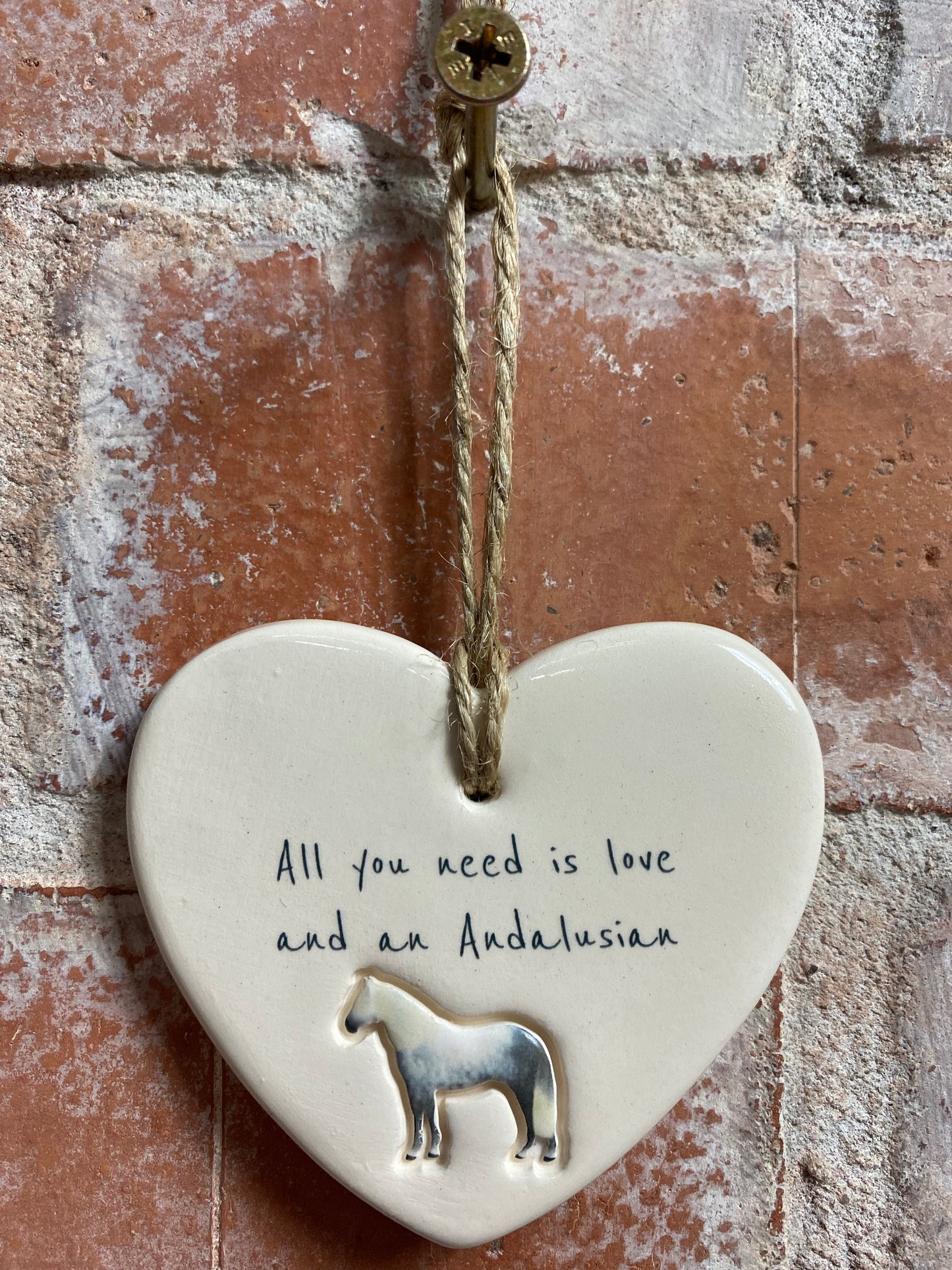 Andalusian Ceramic Heart Ornament