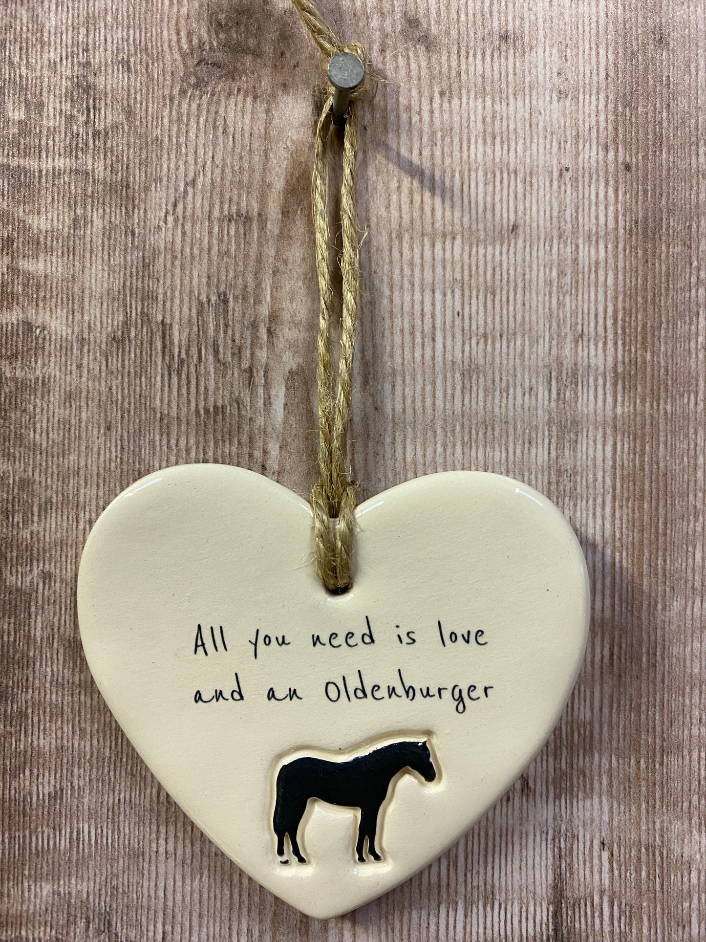 Oldenburger Ceramic Heart Ornament