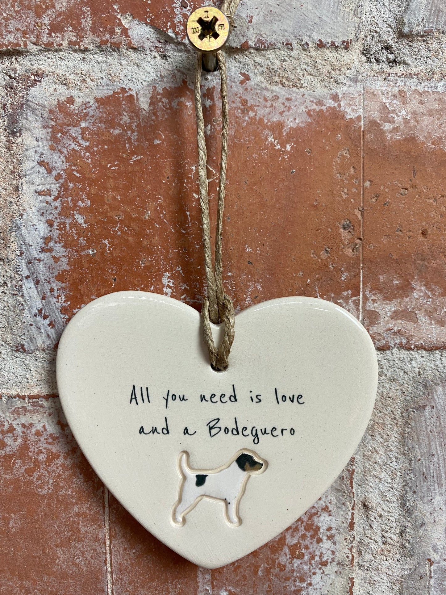 Bodeguero Ceramic Heart Ornament