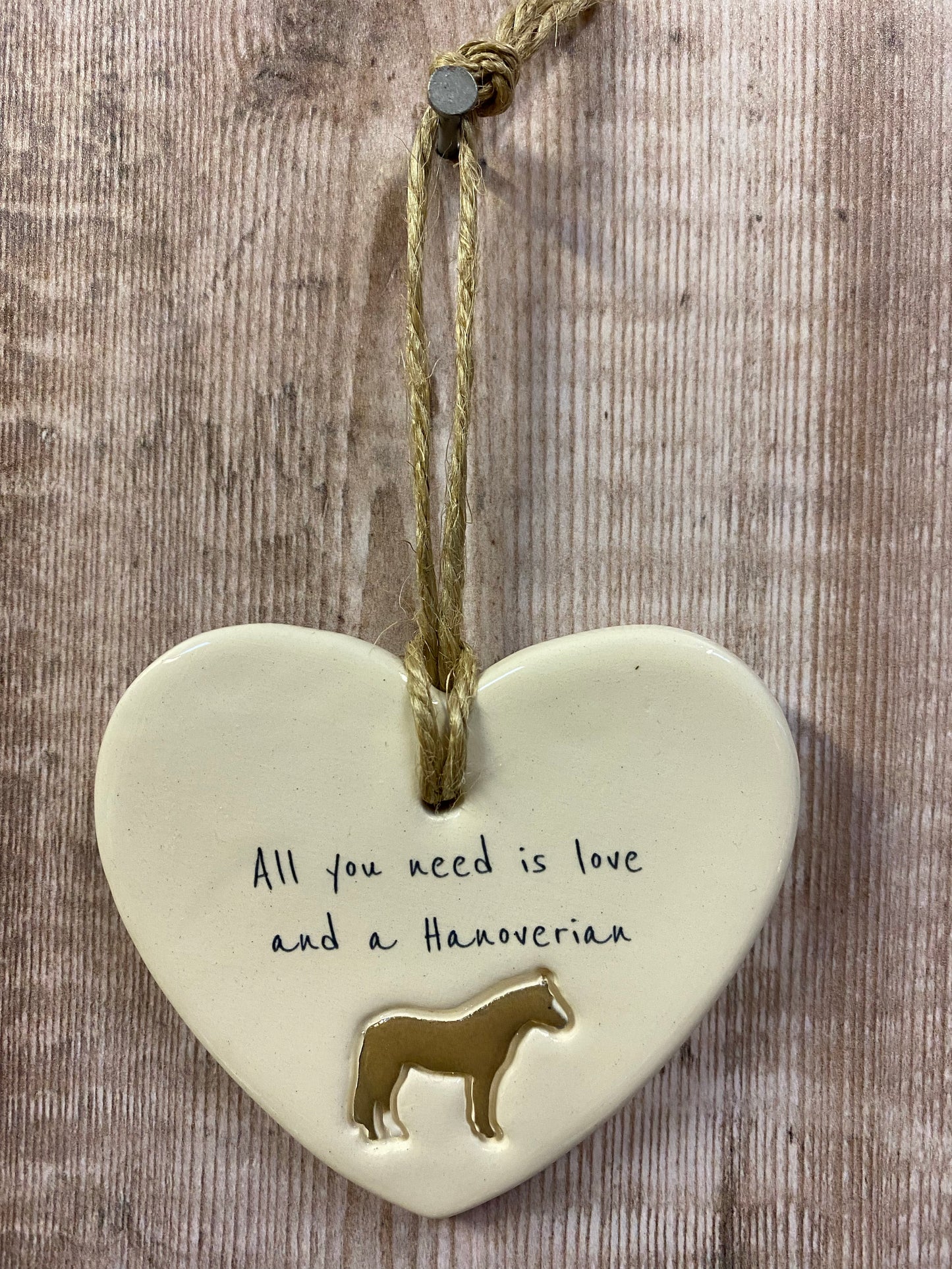 Hanoverian Ceramic Heart Ornament