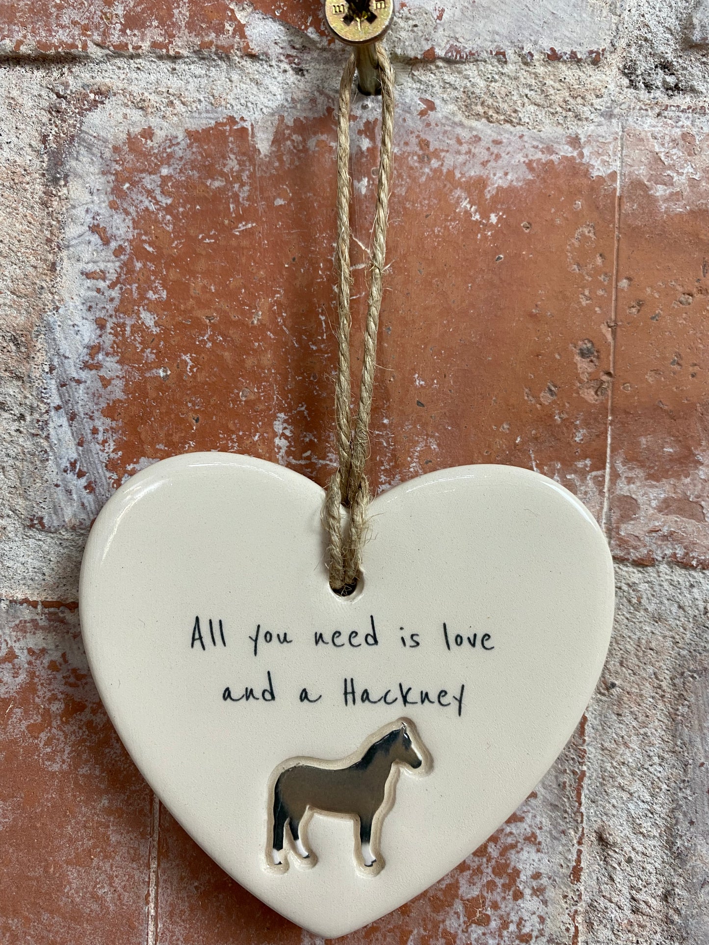 Hackney Ceramic Heart Ornament