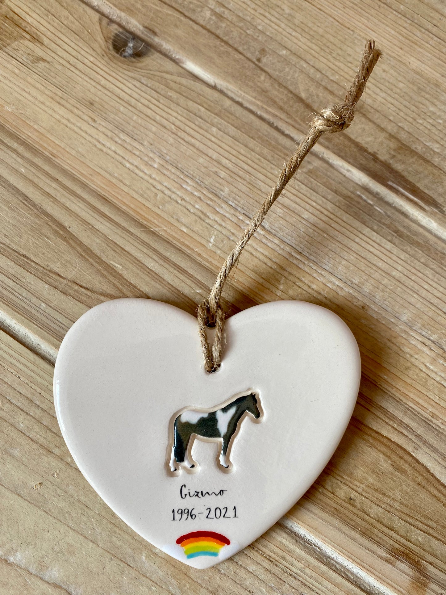Personalised Horse Memorial Ornament