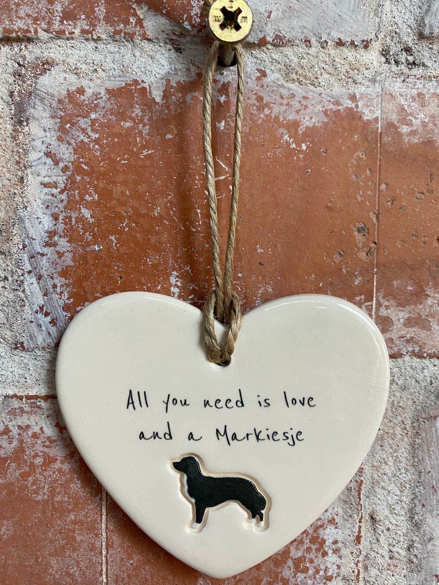 Markiesje Ceramic Heart Ornament
