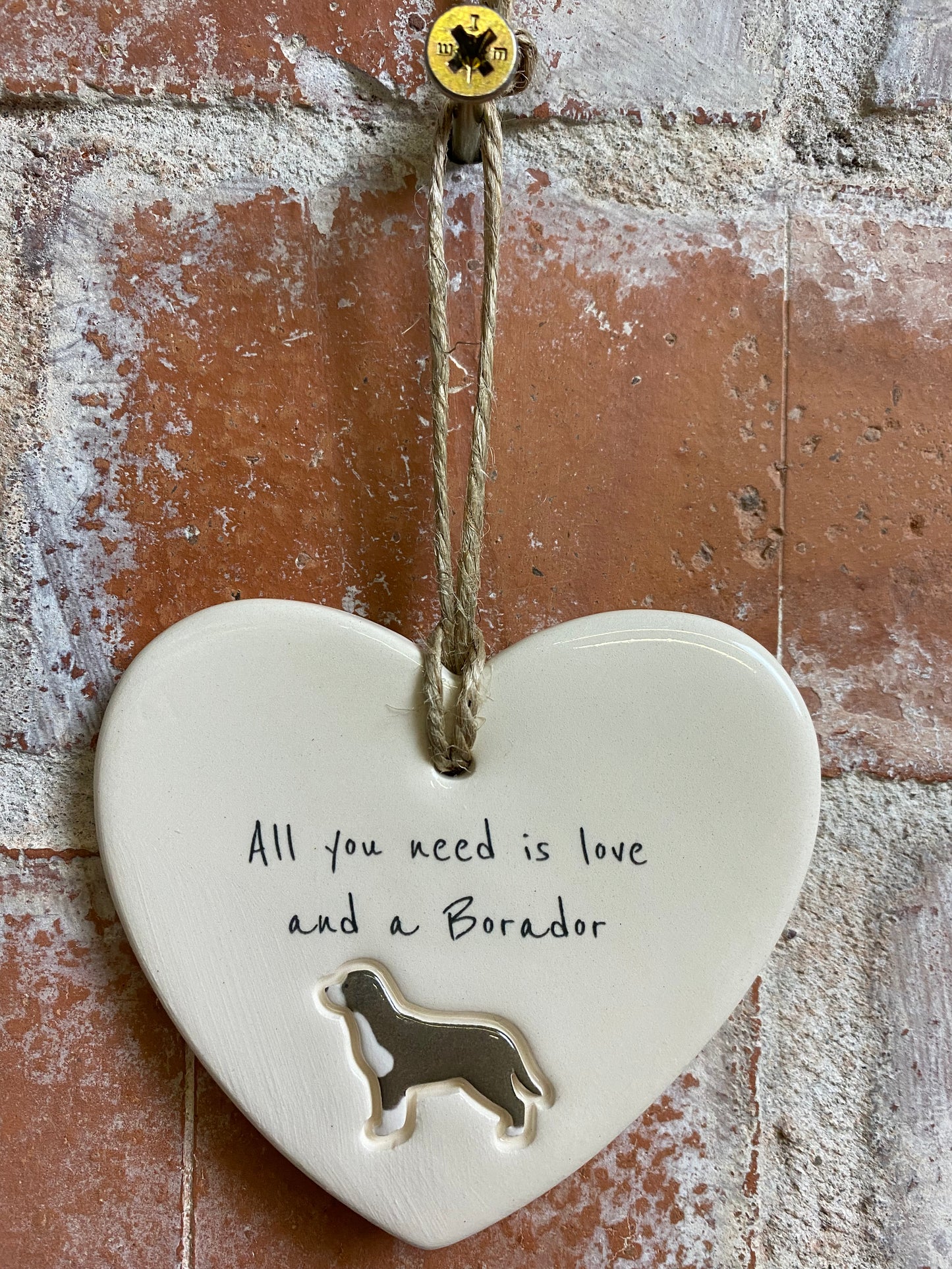 Borador Ceramic Heart Ornament