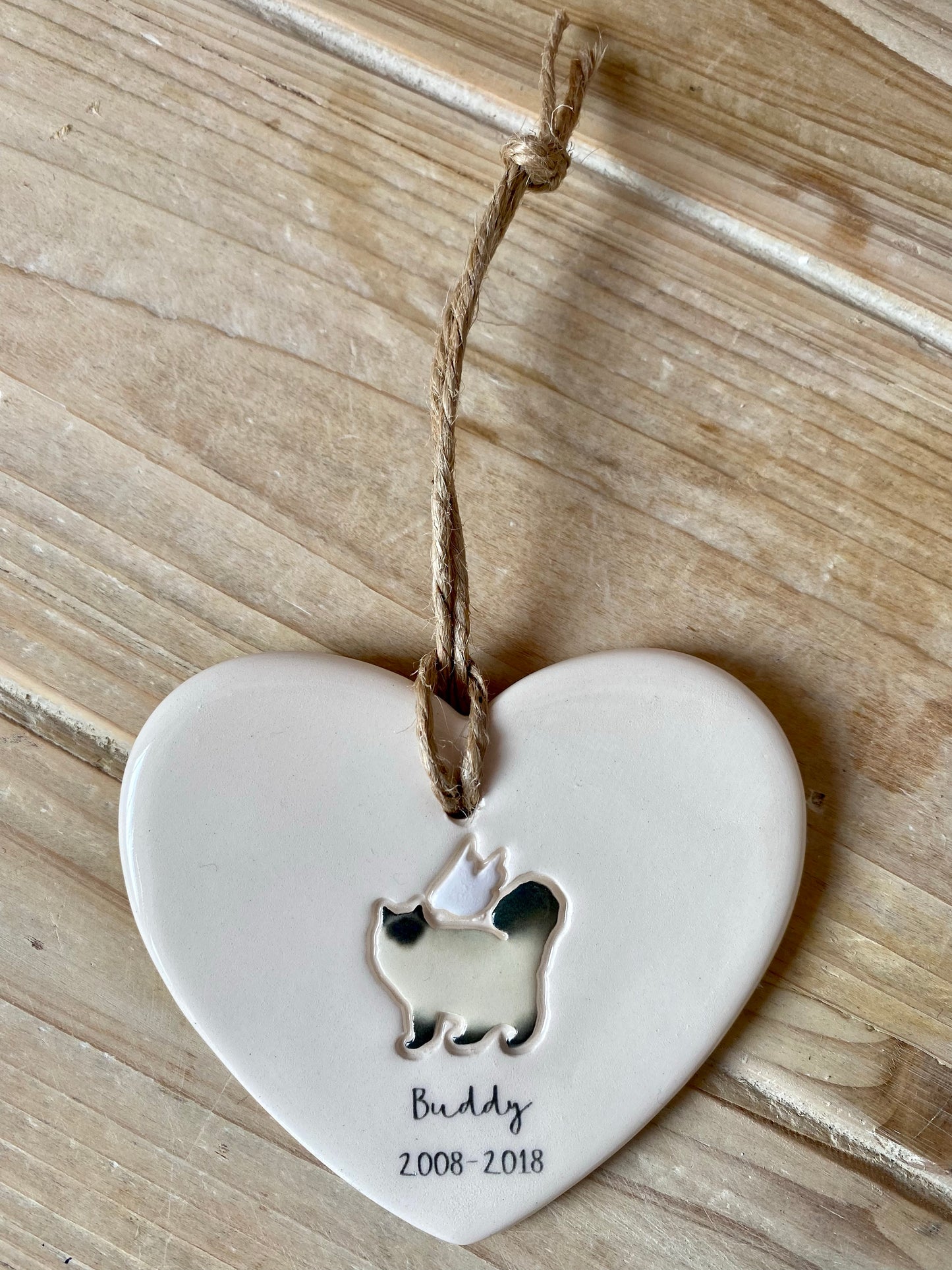 Personalised Cat Memorial Ornament